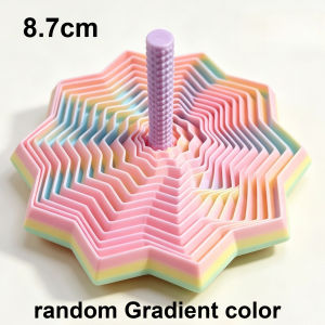 3D Printing Expanded Sensory Fidget Star Model Visual Illusion Hexagon Whirling Spiral Ornaments Stress Relief Board Game