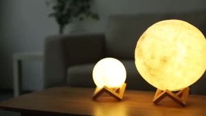 【 Giá Để Đồ 】 Nhà Sản Xuất 3D Mặt Trăng Ánh Sáng Hành Tinh Ánh Sáng Sinh Nhật Quà Tặng Ngày Lễ Tình Nhân led Đèn Trang Trí Đèn Ngủ Mặt Trăng