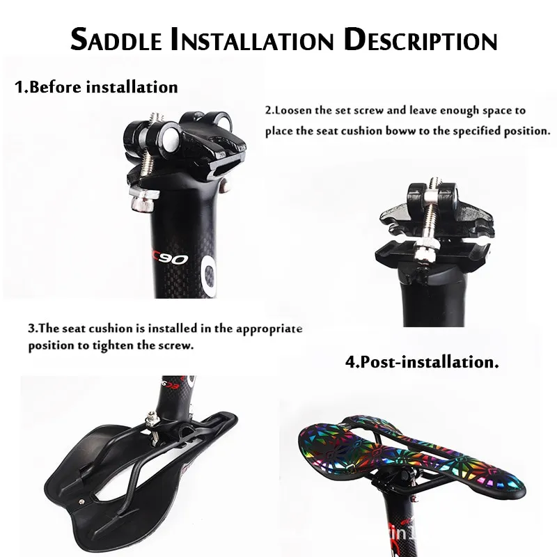 ODI PU Carbon MTB Road Bike Saddle Ultralight Hollow Breathable