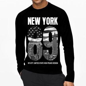 NEW YORK 89 | Kaos Lengan Panjang Pria & Wanita | Distro | Sablon | Murah | Produk Lokal | CIAO.ID