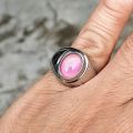 CINCIN BATU AKIK AURORA COLOR CHANGE BY TEMPERATUR MINIMALIS. 