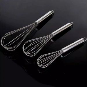 Kocokan Telur Silikon / Silicone Whisk Silicon Utensil Gagang Kayu