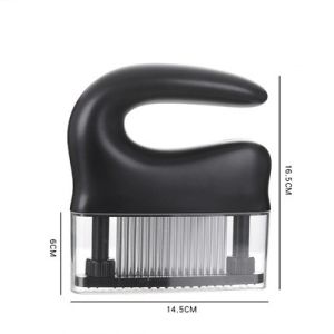 Stainless Steel 48-Needle Meat Tenderizer with Ergonomic Handle Heavy-Duty Kitchen Tool Essential BBQ & Cooking Tool