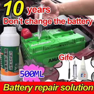 [Battery-specific] 100% Original Battery Repair Solution 500ml Give Away Repair Tools Battery Solution Water Don‘t Harm the Battery Battery Charger 12v 24v Battery Liquid Repair