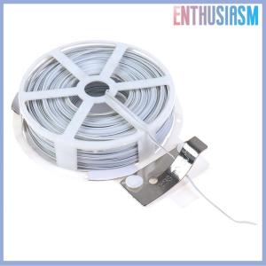 【Enthusiasm】🌟🌟【Hot Sale】🎈 1Pc (50m) White Multi-Function Sturdy Garden Plant Twist Tie with Coated Wire