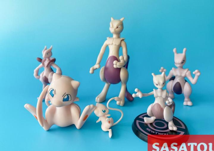 Pokemon figure mewtwo mew figure pokemon toys for boys birthday