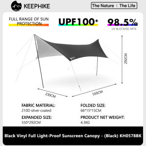 KeepHike Skydome Outdoor Large Vinyl Camping Tent Camping Picnic Awning Rainproof Sunscreen Full Set of Equipment