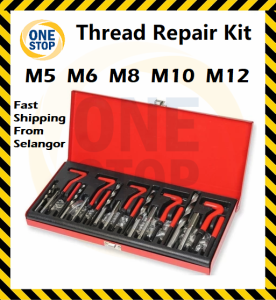 131pcs M5 M6 M8 M10 M12 Thread Repair Insert Kit Thread Auto Repair Tool Helicoil Wire Thread Inserts Kit
