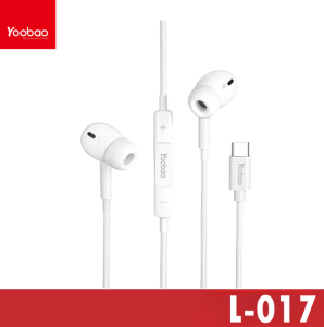 Yoobao L-C17 Exquisite Appearance Semi In Ear Wired Pure Sound Quality Earphone/Clear Microphone For Type-C Devices