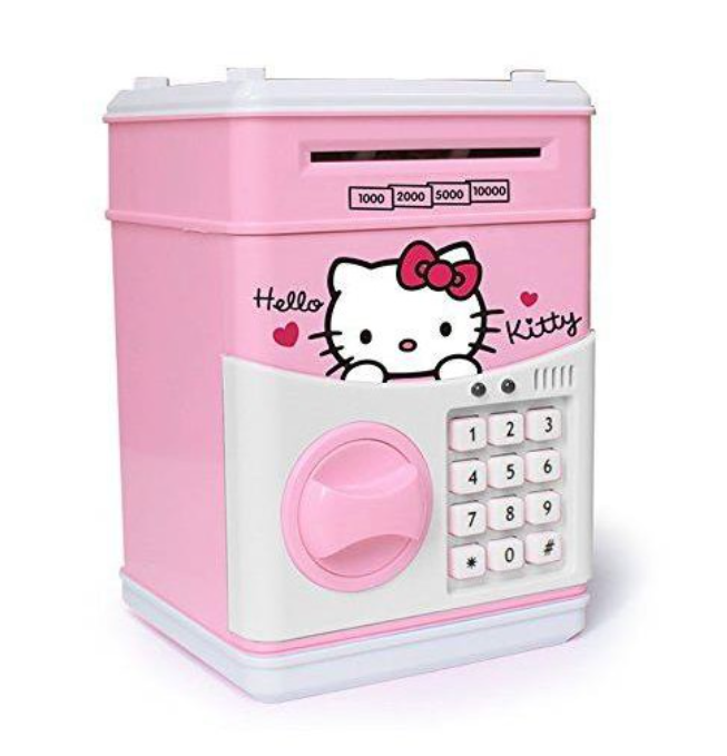 Mini ATM Savings Piggy Banks Toys for Real Money Save for Kids