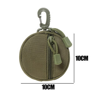 กุญแจแบบพกพากระเป๋า EDC Molle กระเป๋าสตางค์ทนทานมีซิปด้านนอกเป็นกระเป๋าอเนกประสงค์กระเป๋ากระเป๋าล่าสัตว์สำหรับกีฬากลางแจ้งเดินป่า