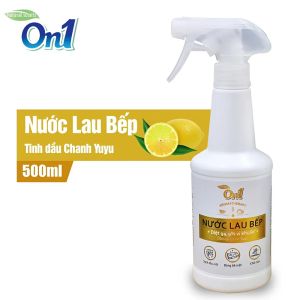 Nước Lau Bếp On1 500ml - Diệt 99.9% Vi Khuẩn - Sạch Dầu Mỡ - Khử Mùi - Hương Chanh Yuzu Thơm Mát - Snappy 4U