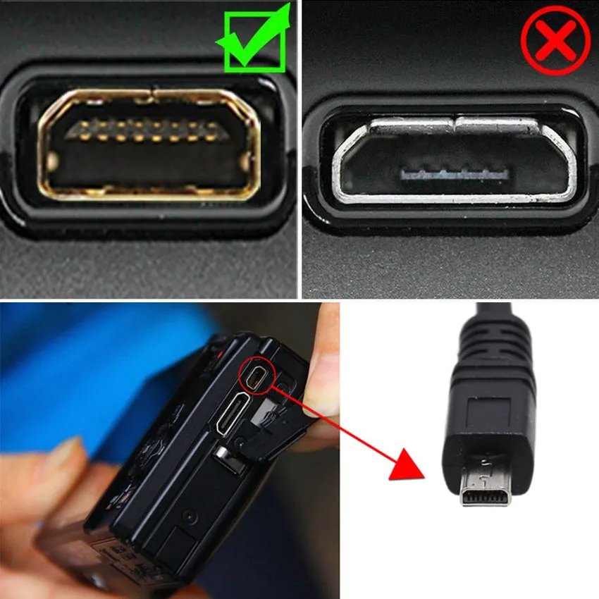Caruba USB 2.0 | A Maschio Mini Maschio 8 Pin  UC E6 Per Nikon 03 Metri 030 M Usb 20 Cavo Usb 35325655