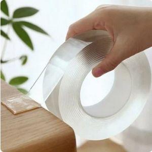 NANO DOUBLE TAPE / ISOLASI SOLATIP BENING 2 SISI PEREKAT 3 METER 2 MM ANTI AIR