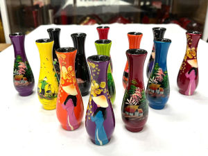 Bình hoa Sơn Mài Nhí 14*5 cm  Cao Cấp Thanh Bình Lê cắm hoa trang trí kệ bàn làm việc quà tặng ý nghĩa