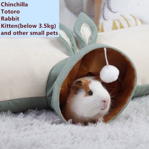 Collapsible Pet Tunnel 3 Way Play Toy Tube Fun for Rabbits chinchillaTotoro guinea pig Kitten Cat Toy accossories