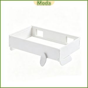 Moda 1Pcs Foldable Trash Bag Holder Wall Hanging Storage Rack Household Kitchen Waste Bag Bracket White