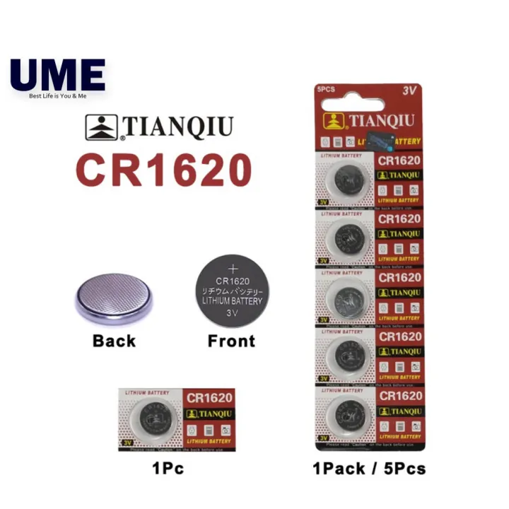 Dl1620 CR1620 Lithium Battery Electronic Button Coin Cell Batteries 3V DL1620 ...