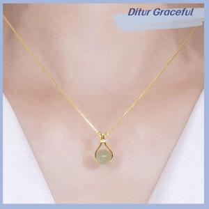 Ditur Hetian Necklace Metal Non Tarnish Fashion Women Accessories Jewelry