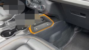 Cornerr JeCar Car Gear Shift Center Control Handle ABS Covers For Ford Bronco 2021 up Trim Sticker Decoration Interior Accessories 5Y6Z3