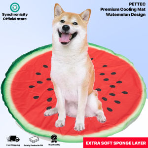 PETTEC Pet Cooling Mat for All Breeds | Large or Small | Dogs Cats or any Pet | Dog Cat Bed Mat | Perfect Indoors Outdoors or in The Car | High Tech Heavy Duty Fiber
