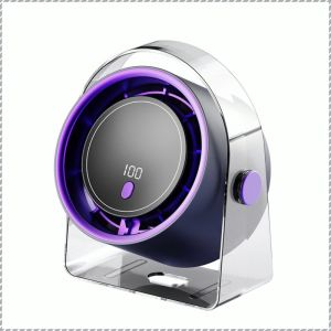 พัดลมขนาดเล็ ก ําลังสูง ปรับอากาศเย็นได้หลายระดับ อายุการใช้งานแบตเตอรี่ยาวนาน ลมเย็นหมุนเวียนทั่วบ้าน