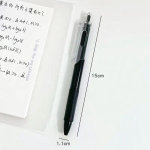 Pulpen Gel Retractable 0.5mm Pena Cetekan Warna Polos Tinta Hitam Aesthetic Cepat Kering Pen Tinta Gel Mekanik Ujung Lancip Bolpoin Cetek Alat Tulis Kantor Cute ATK Murah PST