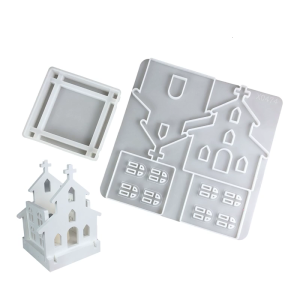 2Pieces Silicone Molds Church Table Ornament Moulds Hand-Making Accessories Suitable for Home and Event Decorations
