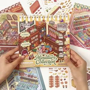 3D Miniature Scene Stickers - 3D layered look - layered decorative stickers - for journaling scrapbooking and DIY collage - creative DIY supply - easy to organise and suitable for everyday projects