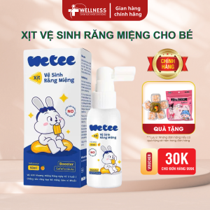 [3 TUỔI] Xịt Vệ Sinh Răng Miệng Wetee Cho Bé Từ 3 Tuổi 50ml