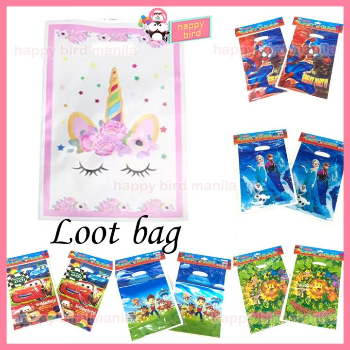 10pcs/pack Character Loot Bag partyneeds party supplies Lazada PH