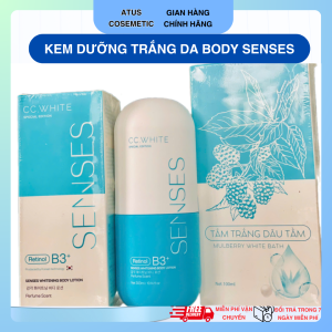 (Hồ chí minh)Mua 1 tặng 2 BODY CẤY TRẮNG CC white - Body cấy trắng SENSES chính hãng 1 hộp 300ml