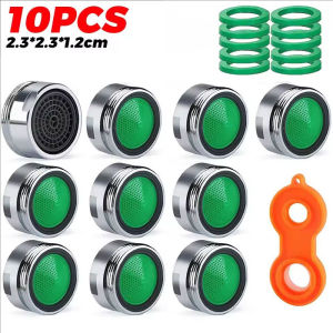 10pcs Water Saving Faucet Aerator Replaceable Filter Mixed Nozzle M24 Thread Bathroom Faucet Bubbler Accessories