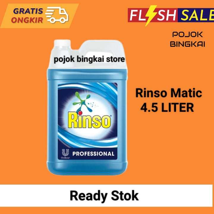 Label Rinso Rinso Matic 4.5 Liter Deterjen Cair Laondry Tanpa Label Promo Paling ...