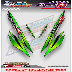 STRIPING VARIASI HONDA SUPRA FIT / STICKER LIST VARIASI MOTOR SUPRA FIT