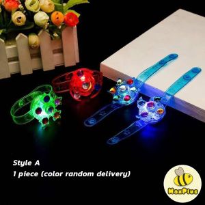 MaxPlus Light Flash Bracelet Toys Rotating Gyro Watch Kids Gift