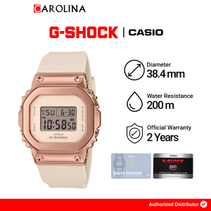 Jam Tangan Wanita Casio G-Shock GM-S5600UPG-4D Beige Dial Beige Resin Band