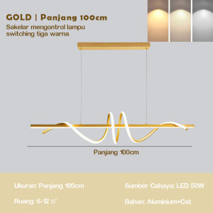 Chandelier Lampu Gantung Restoran Nordic LED Modern Minimalis Meja Makan ZX