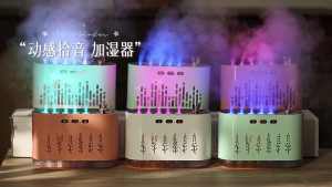 5 Nozzle Cool Mist Humidifier 700ML Diffuser Music Lighting Auto Shut Off For Yoga Studio Dorm Office