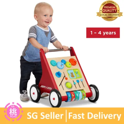 Radio Flyer Classic Push and Play Walker Toddler Walker with Activity Play Ages 1-4