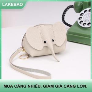 【LAKEBAO】 1 chiếc Ví đựng thẻ khóa kéo hình son môi sáng tạo ví nhỏ hình voi dễ thương ví phong cách cosplay anime túi Nhật Bản hình voi móc treo balo