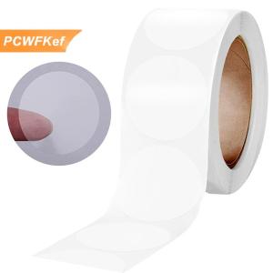 【PCWFKef】 500 cái cuộn Vòng dán trong suốt niêm phong rõ ràng nhãn decal trang trí cho kẹo Cookie Biscuit tráng miệng túi