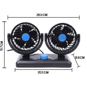 Vehiclemounted doublehead electric fan truck van powerful and windy car interior refrigeration fan
