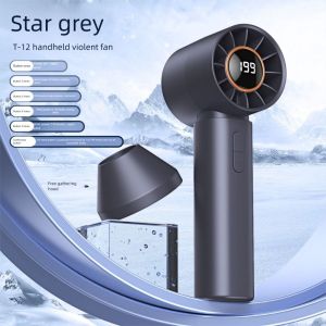 ST78FXHTC 199 Wind Speeds Handheld Turbo Fan Bladeless Design Adjustable Mini Personal Fan  Lightweight Bladeless Turbo Fan