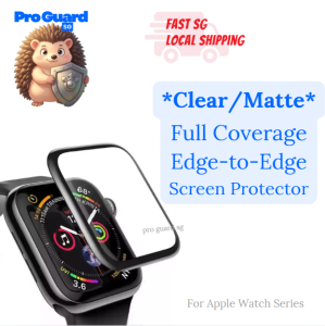 [SG] iWatch Full Coverage Screen Protector Apple Watch Series 11 10 9 8 7 Ultra 2 SE 3 2 Clear Matte Thick Film PMMA