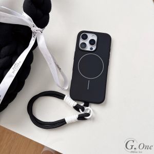 Matte Magnetic Wireless Charging Phone Case for Samsung A16 A26 A36 A56 5G S24 S25 Ultra S23 FE Shockproof Hard Cover With Free Phone Lanyard