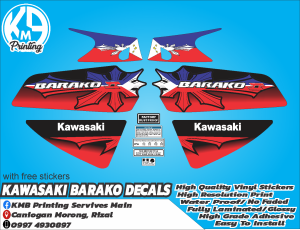 Kawasaki Barako 2 Complete Set Sticker