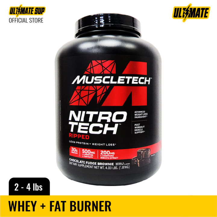 Muscletech, Nitro Tech, Ripped Ultimate Protein + Weight Loss Formula