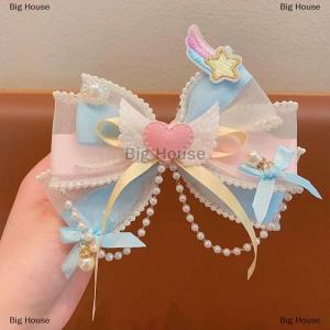 [COD] Big House Fashion Princess Bow Hairpins Barrettes Childrens Hair Accessories Cute Sweet Girls Hair Headdress