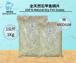 深海石甲鱼鳞片(中)/Dried Fish Scale(M)/Sisik Ikan Siakap/Collagen/1KG